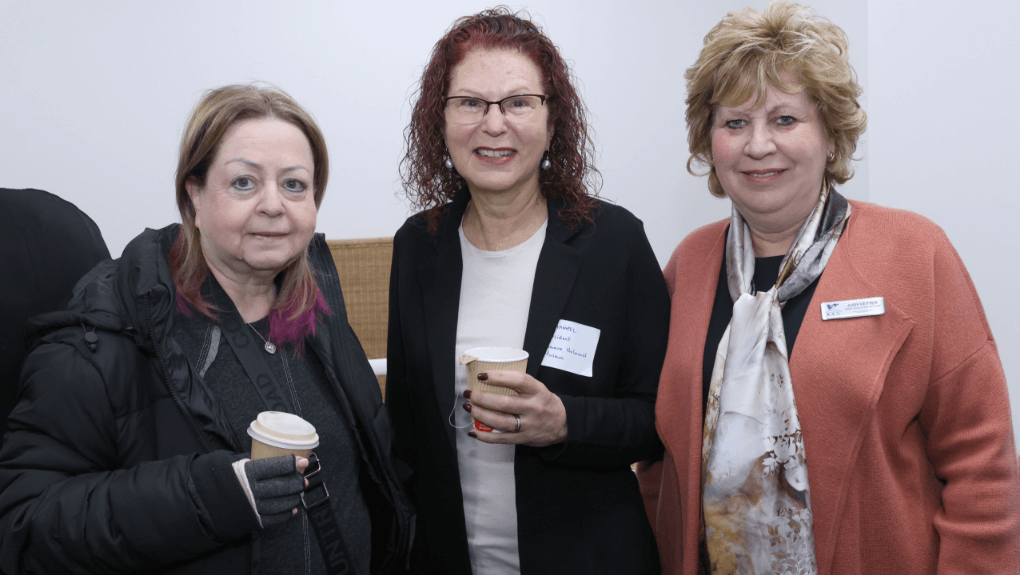 From left: Glynis Lipson from Magen David Adom Australia, Sue Hampel, co-president of the Melbourne Holocaust Museum and Judy Fetter, JCCV CEO.